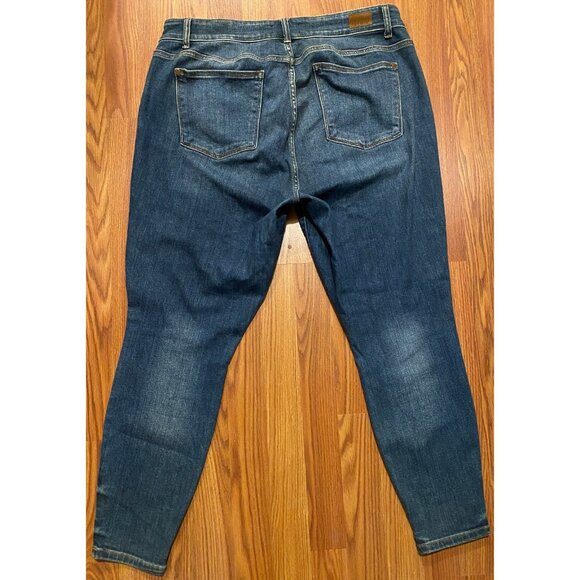 Judy Blue Jeans Womens 18W 28" Blue Skinny Fit Denim Pants JB82252MD-PL - Picture 2 of 8